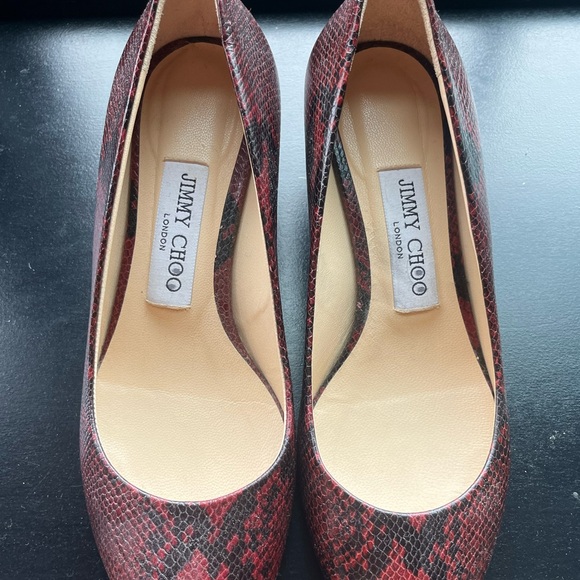 Jimmy Choo Snakeskin Ballet Heels - Picture 5 of 6